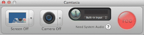 camtasia record screen and audio