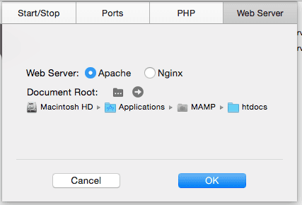 mamp-preference-web-server