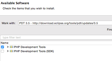 eclipse-pdt-installation-options