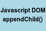 javascript-dom-append-child