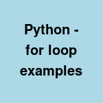 python-for-loop-examples