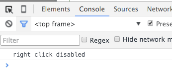 javascript-disable-right-click-console-message