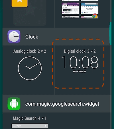 android-widgets-list-clock-section